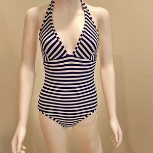 Shoshanna Nautical Striped Swimsuit